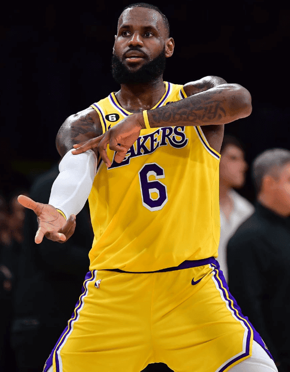 LeBron James for the Lakers