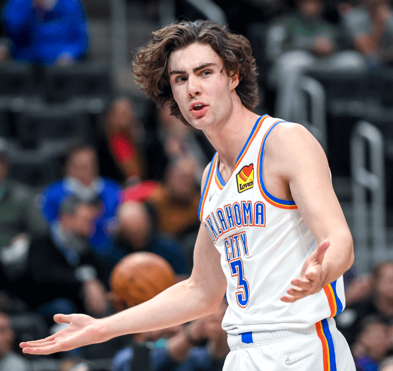 Josh Giddey with the Oklahoma City Thunder