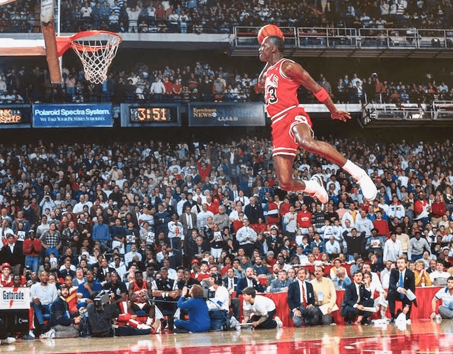 Jordan in the air