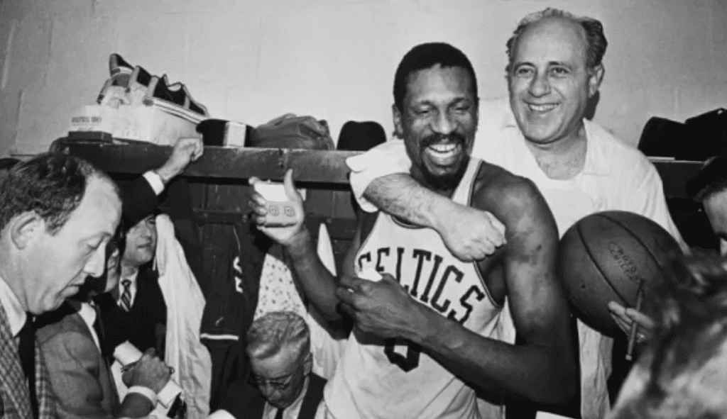 Red Auerbach and Bill Russell