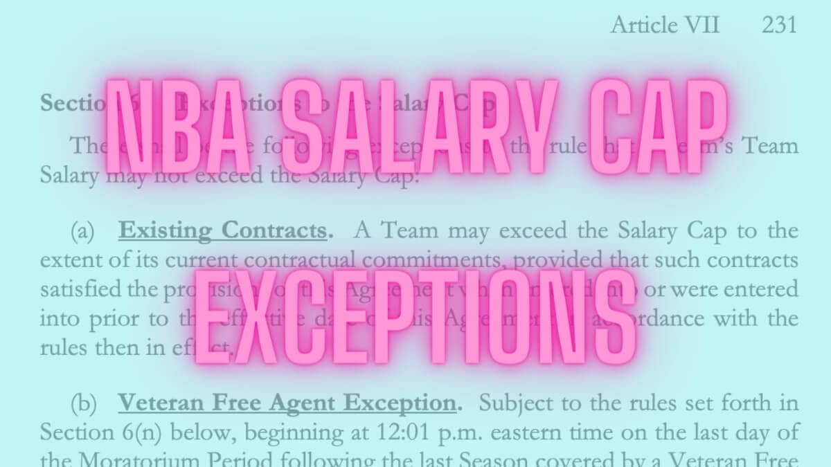 NBA salary exceptions, explained